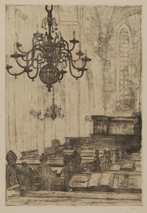 28700 Interieur van de Pieterskerk te Utrecht: het noordertransept gezien uit het zuidoosten.01-01-1890-31-12-1910